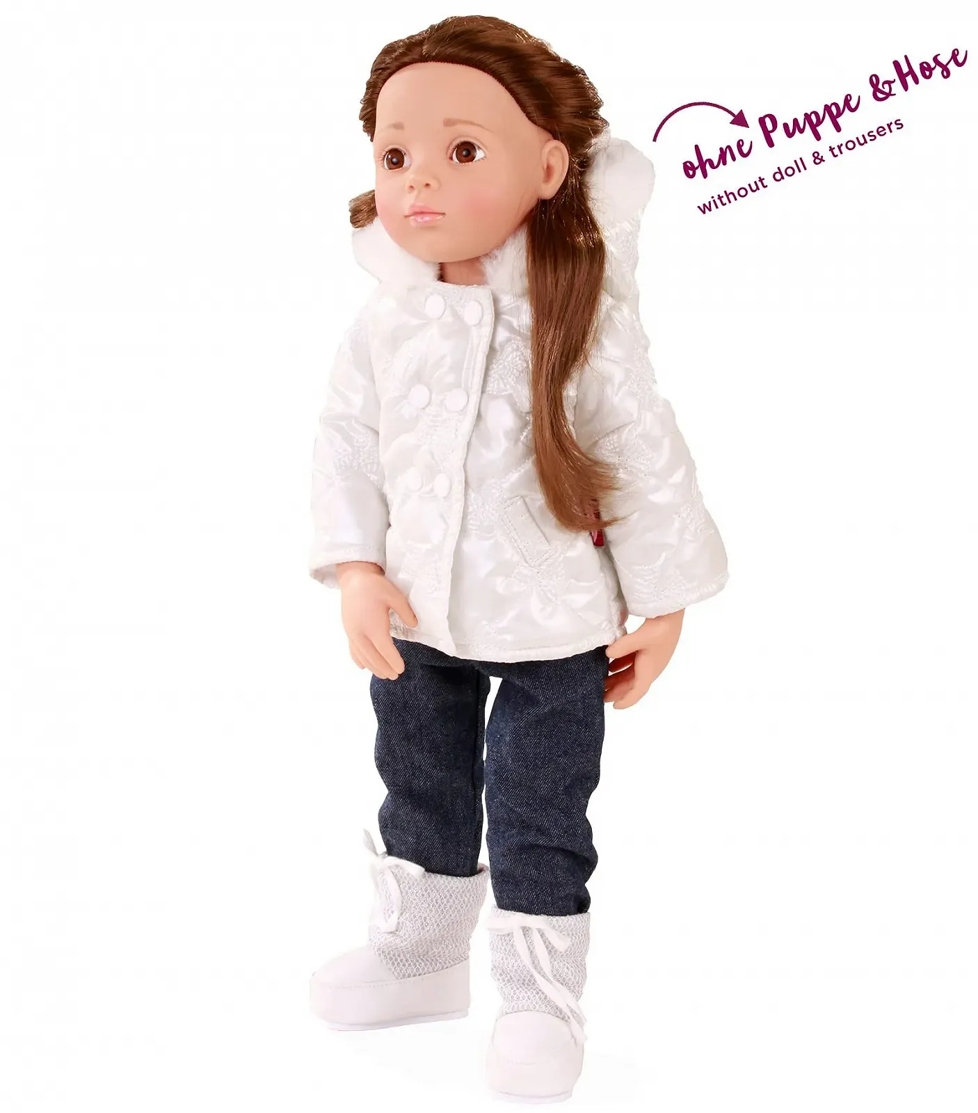 Одяг для ляльок Gotz Silver Bows XL, куртка, чобітки, фото №2 Одяг для ляльок Gotz Silver Bows XL, куртка, чобітки, фото №2