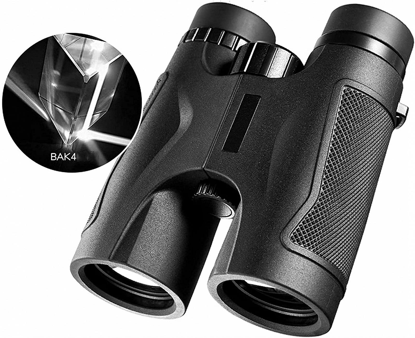 Бінокль 10 x 42 для дорослих і дітей водонепроникний з BAK152 Prism FMC Optics компактний з нічним баченням в умовах слабкого освітлення, фото №3