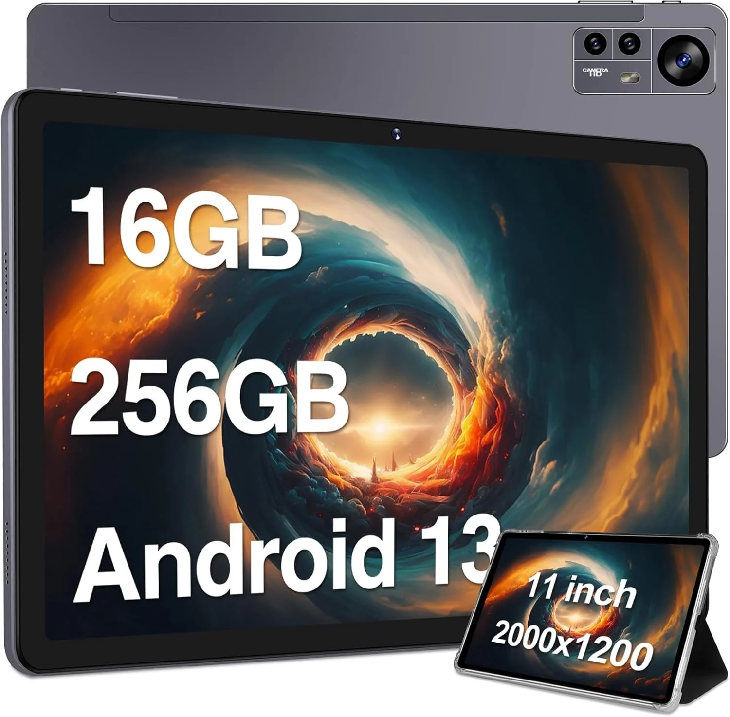 Планшет 11" Full HD Aocwei X800 8+8/256Gb 8 ядер Android 13 8600 mAh Сірий, фото №1