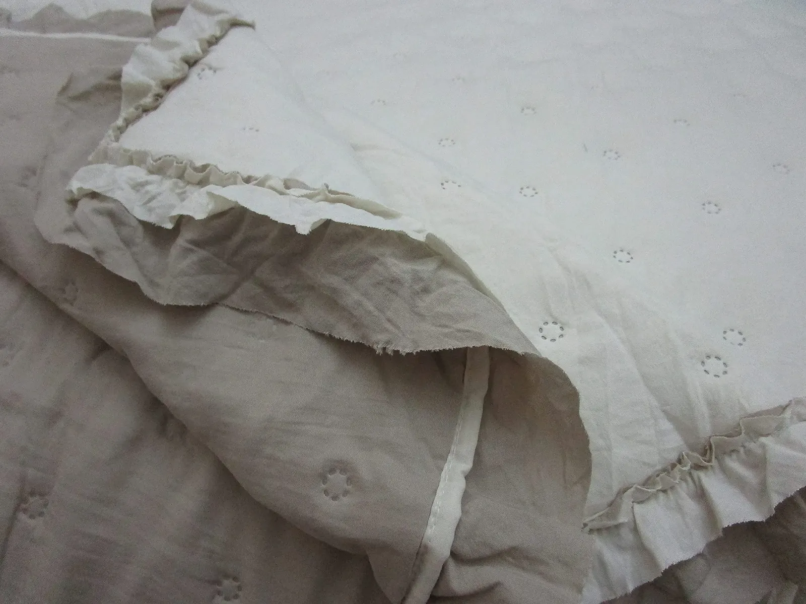 Покривало на двоспальне ліжко з вуаллю віла. Розмір: 265 x 270 см., фото №7