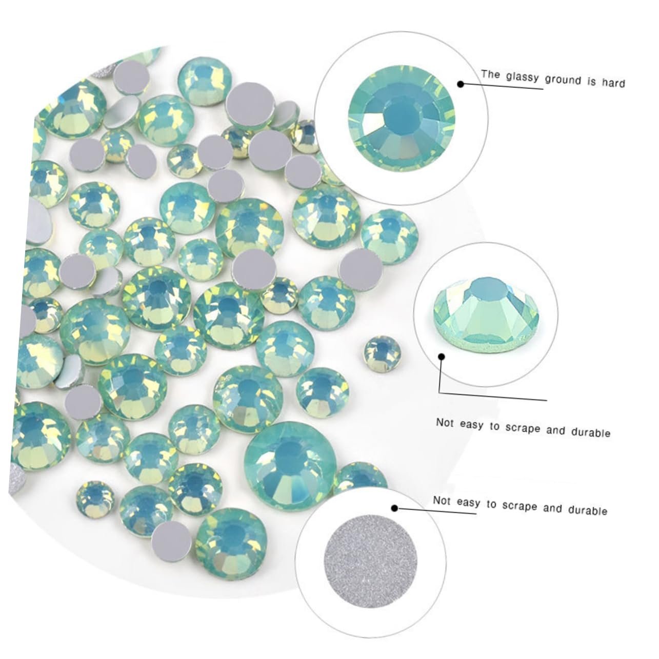 Стразы Стекло Beavorty Разноцветные 4 шт., фото №8