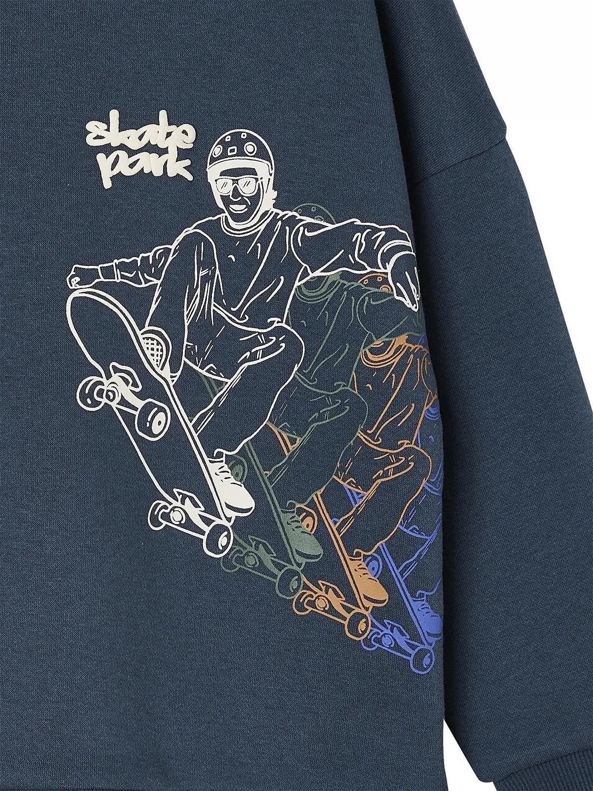 Толстовка с капюшоном для мальчиков Vertbaudet Skate Print, фото №3
