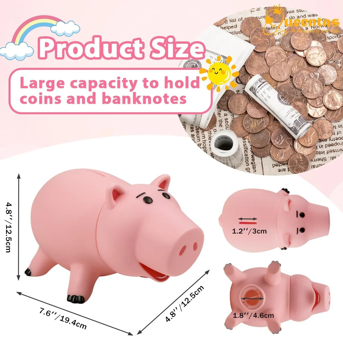 Скарбничка Queentas Toy Story Hamm Piggy Bank пластикова, фото №3