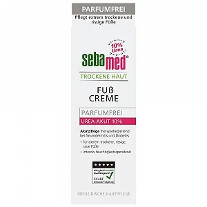 Крем для ног Sebamed Trockene Haut Parfumfrei Urea 10% 100 мл без отдушек для сухой кожи - Фото 1