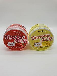 Гелі для душу Derma V10 Lemon & Strawberry Vegan, 100 мл (Упаковка 2 шт.) - Фото 1