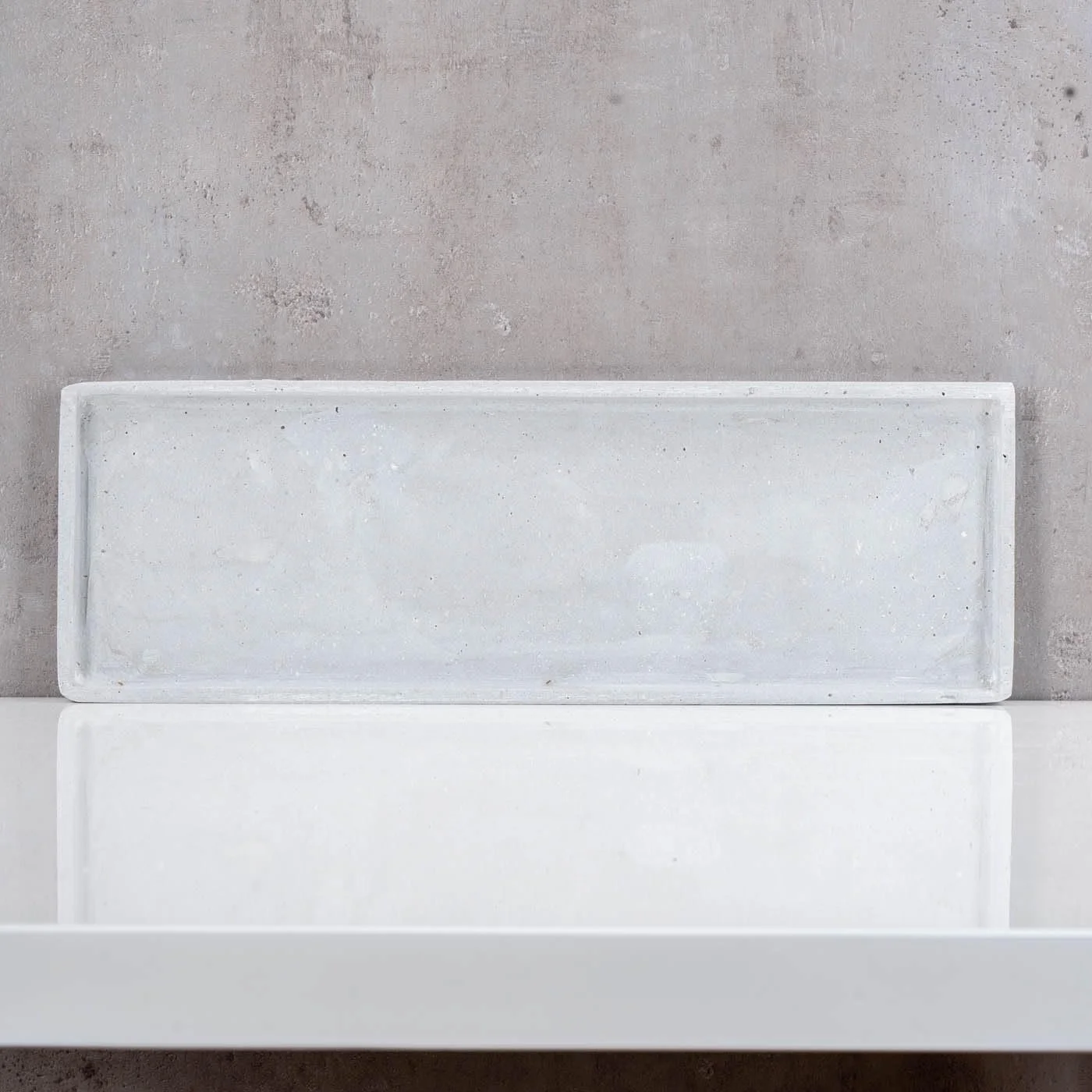 Декоративний піднос Прямокутний Сірий Бетонний вигляд 44 см, фото №4
