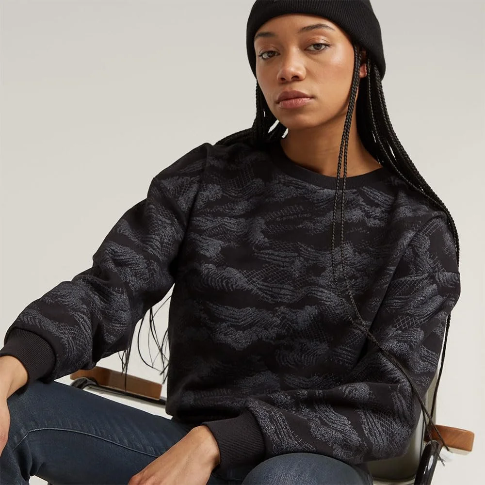 Свитшот G-STAR Свободный Кружевной AOP Женский, фото №6