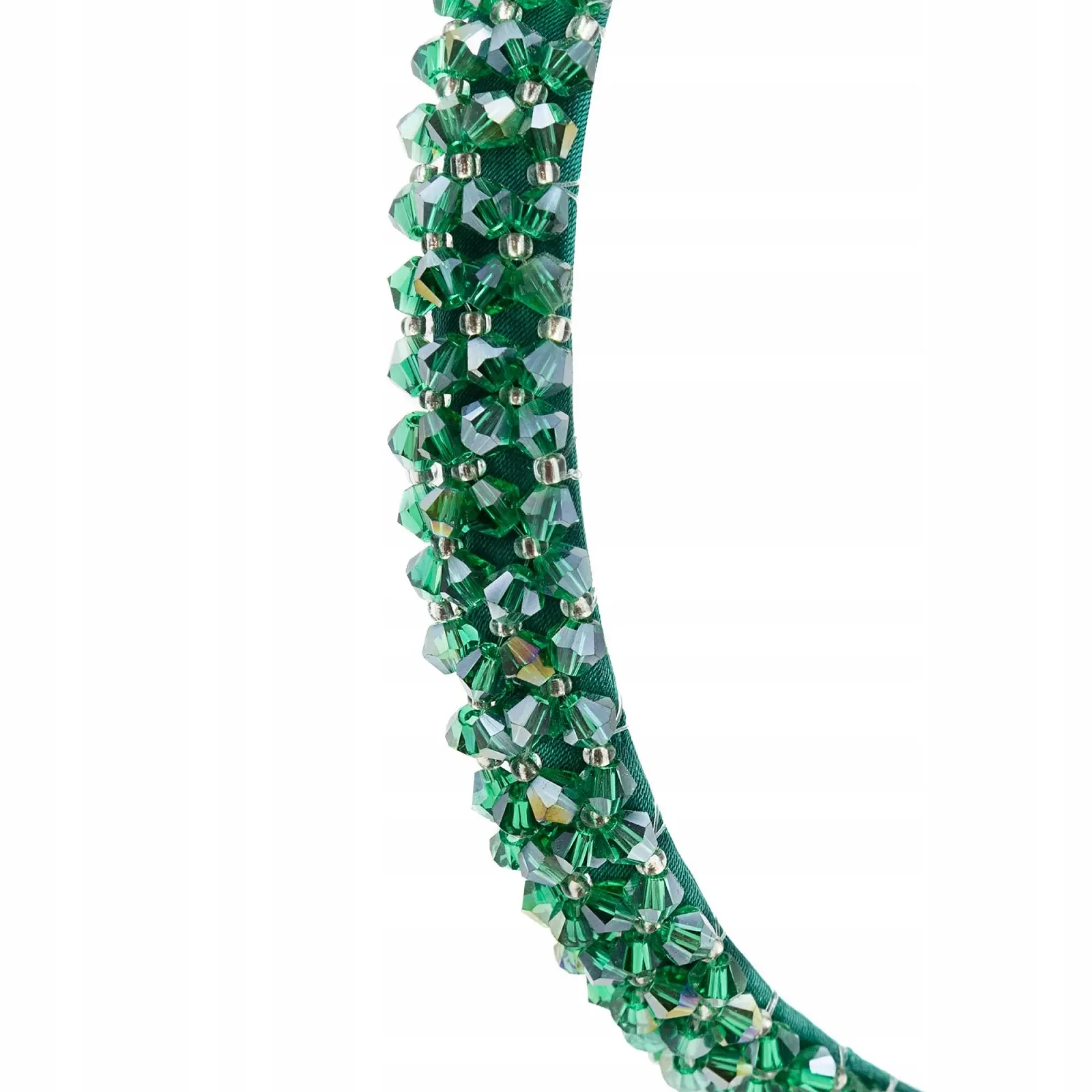 Обруч з блискучими кристалами для жінок, фото №3