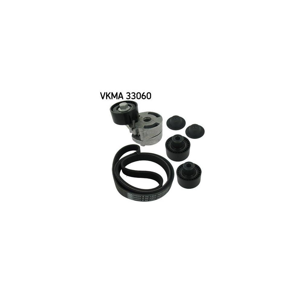 Комплект поліклинового ременя SKF VKMA 33060 для AUDI CHRYSLER CITROËN DODGE FIAT FORD VW, фото №1