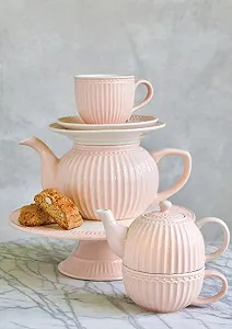 Набор форм для запекания GreenGate Alice прямоугольных 2 шт. Pale Pink synthetic.ua - Фото 1