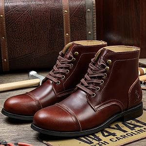 Ботинки рабочие SL-Saint с мягким носком Chukka Ankle кожаные 6 дюймов коричневые synthetic.ua - Фото 1