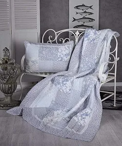 Покрывало Palazzo Exclusive Плед в стиле Шебби-шик Пэчворк 150 x 200 см kds049 synthetic.ua - Фото 1