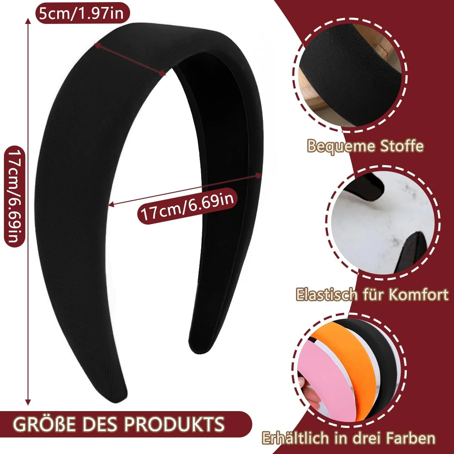 Обруч на голову Женский Широкий для девочек, фото №3 Обруч на голову Женский Широкий для девочек, фото №3