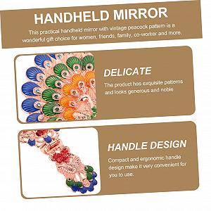 Зеркало ручное Ангойли 2 шт ретро косметическое маленькое металлическое цена на synthetic.ua - Фото 1 Зеркало ручное Ангойли 2 шт ретро косметическое маленькое металлическое synthetic.ua - Фото 1