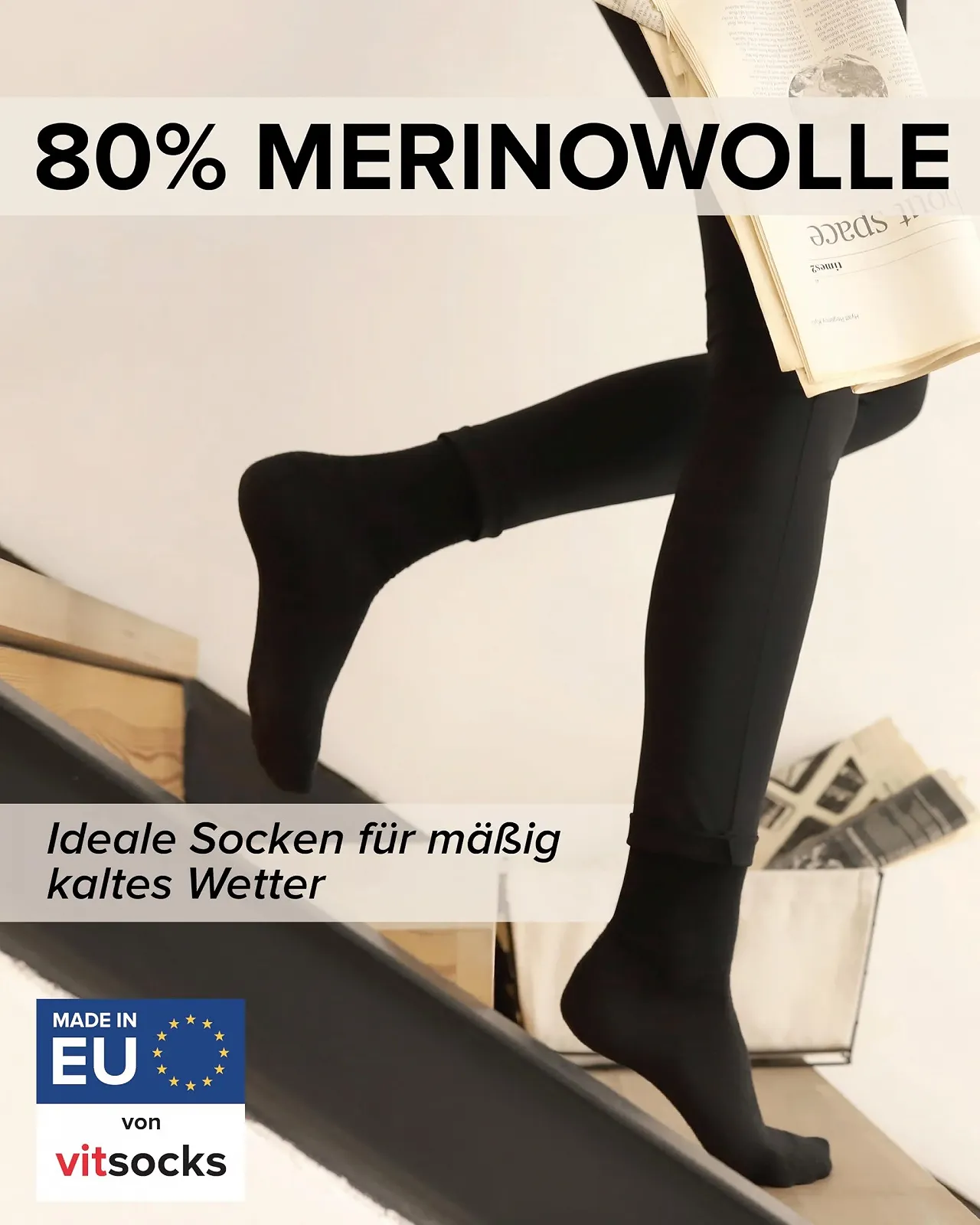 Женские шерстяные носки Vitsocks Classic, 3 пары, фото №2