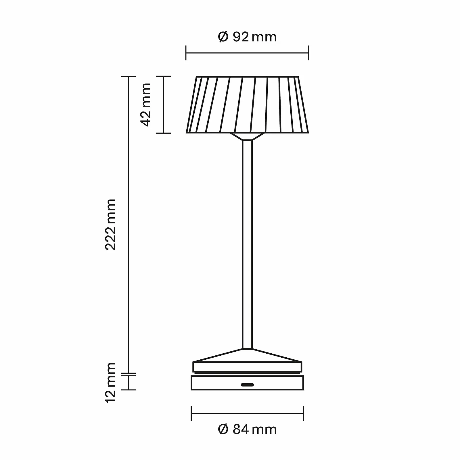 Настільна лампа SIGOR Facetta Thin LED Акумуляторна Бездротова Димована FlexMood (2200 K/2700 K) IP44 Beige, фото №9