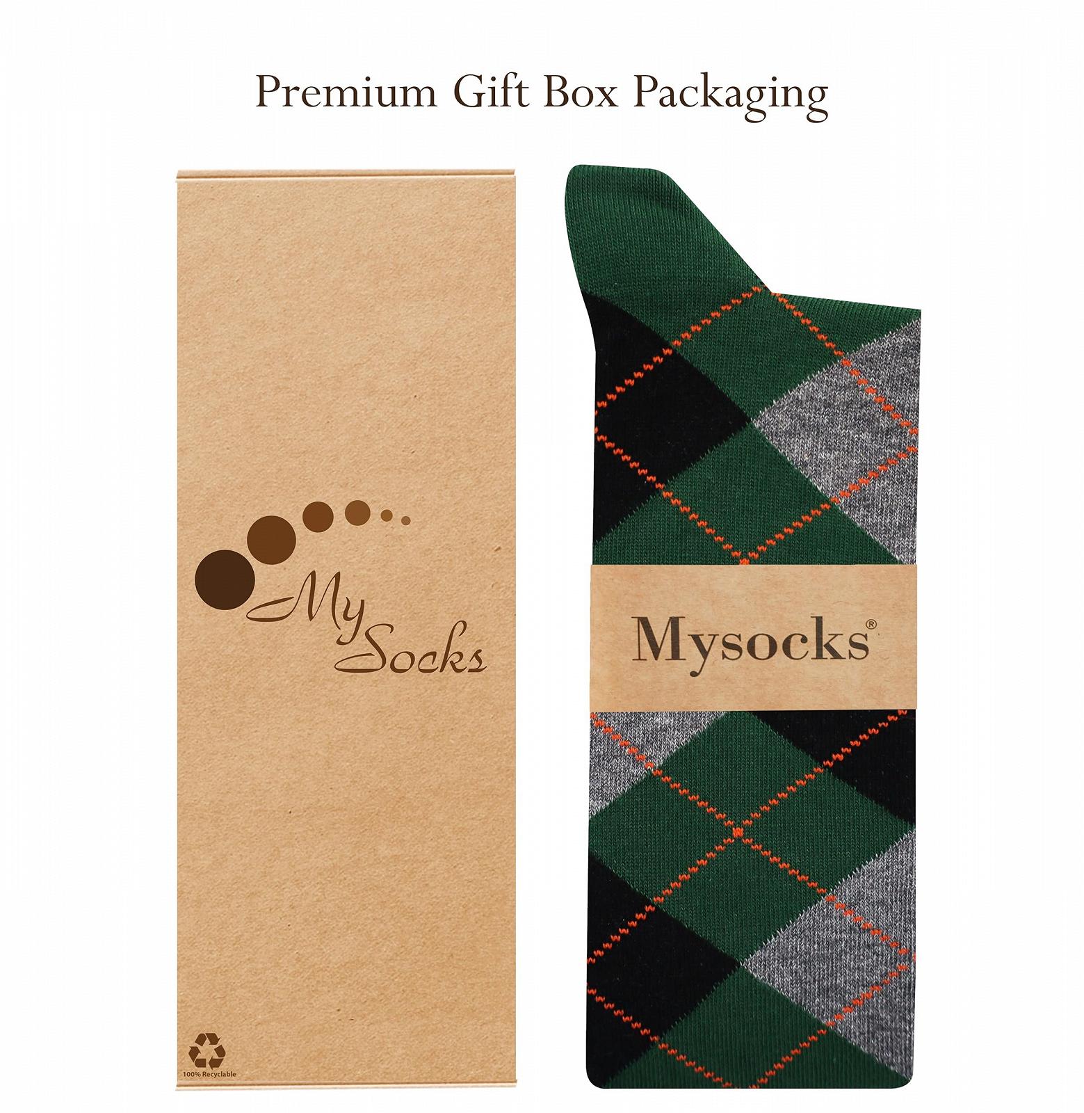 Шкарпетки до коліна Unisex Mysocks Argyle Socks, фото №5