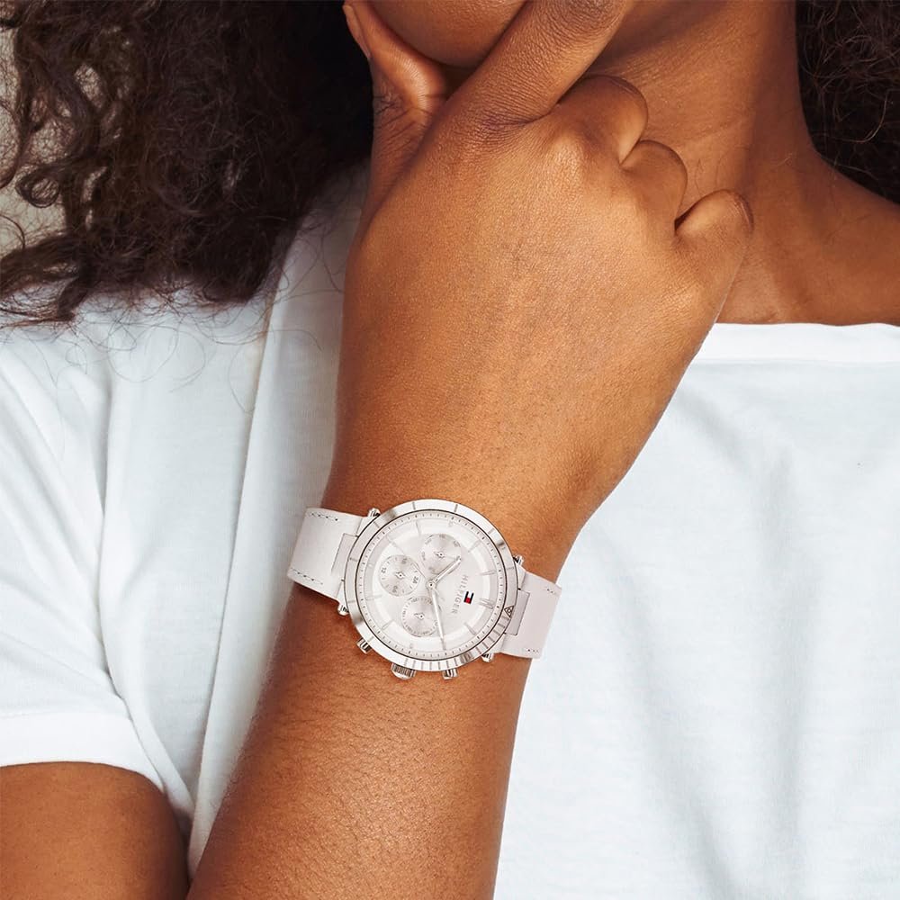 Женские кварцевые часы Tommy Hilfiger Multi Dial 1782352 серебристый / белый, фото №4