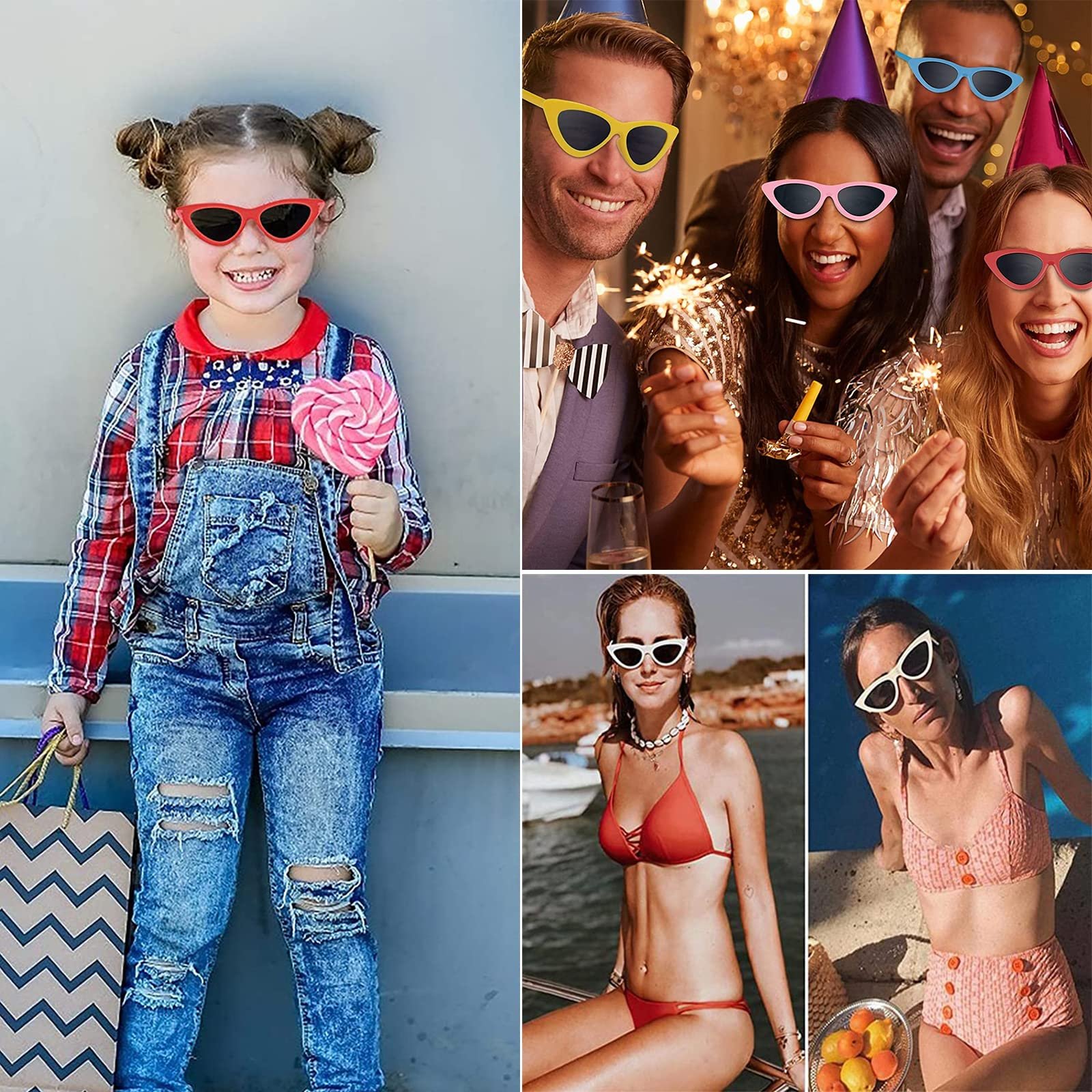 Солнцезащитные очки Bztzhm Набор из 6 Неоновые, фото №7