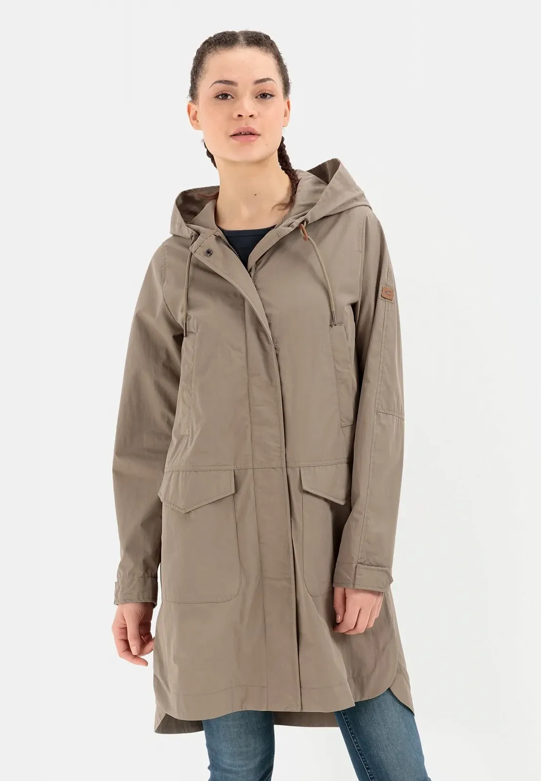 Пальто camel active Жіноче Функціональне з капюшоном, фото №2 Пальто camel active Жіноче Функціональне з капюшоном, фото №2