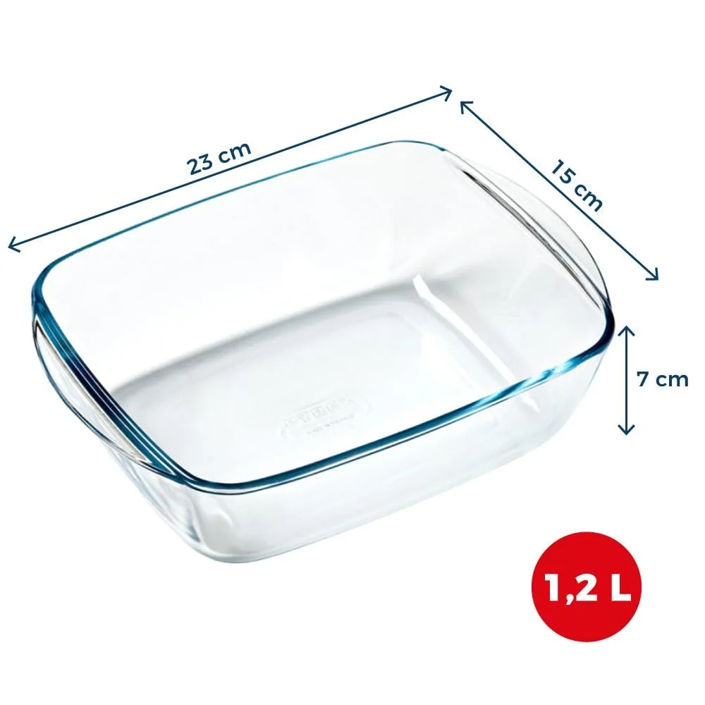 Форма для запекания PYREX Preware стеклянная прямоугольная 23x15 см 1,1 л, фото №4