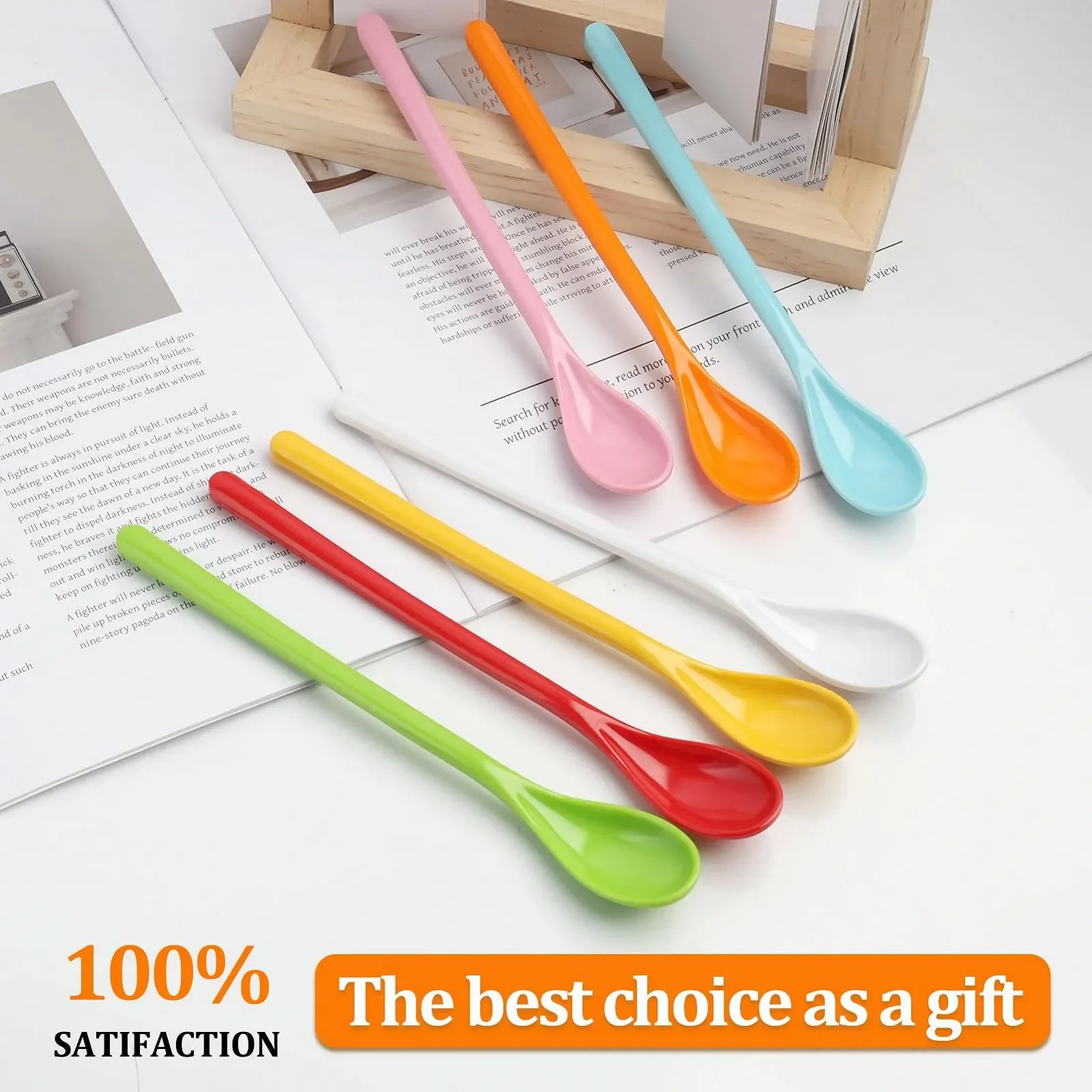 Набір пластикових ложок, 7 штук, пластикові, фото №4