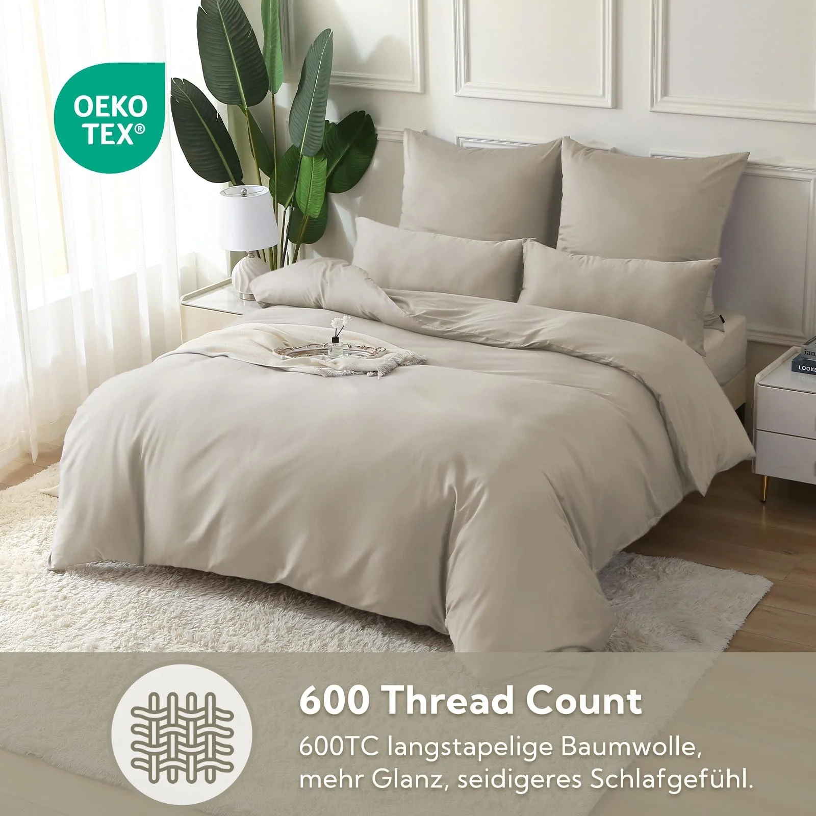 Постельное белье SOULFUL Satin 200 x 200 см Хлопок, фото №3