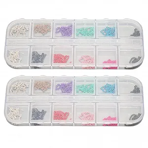 Стразы для ногтей Металлические стразы Цепочки для ногтей DIY дизайн - Фото 1