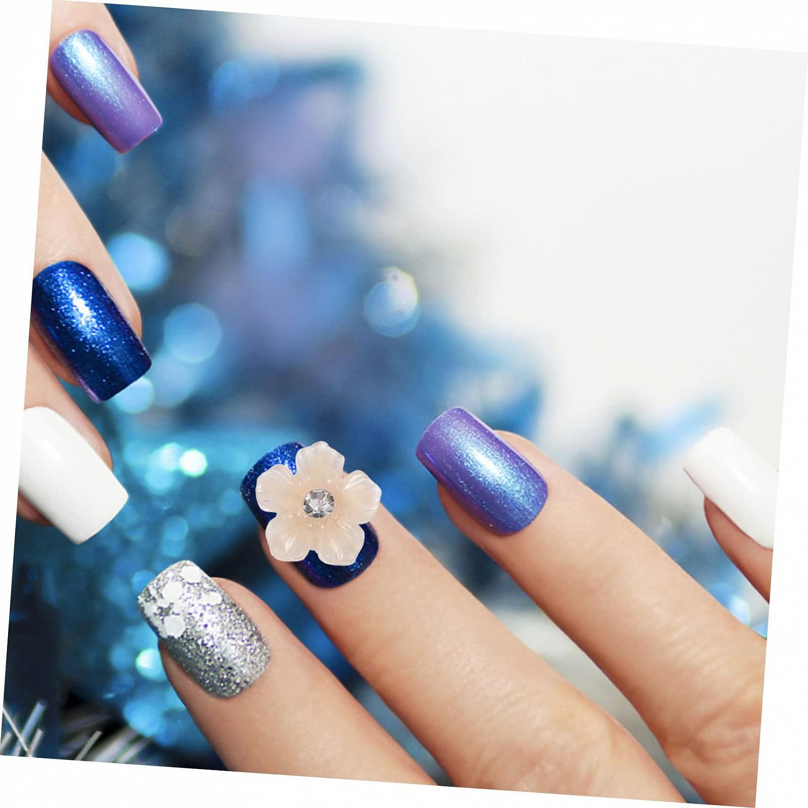 Квітка Healvian Стрази для дизайну нігтів Різнокольорові, фото №8