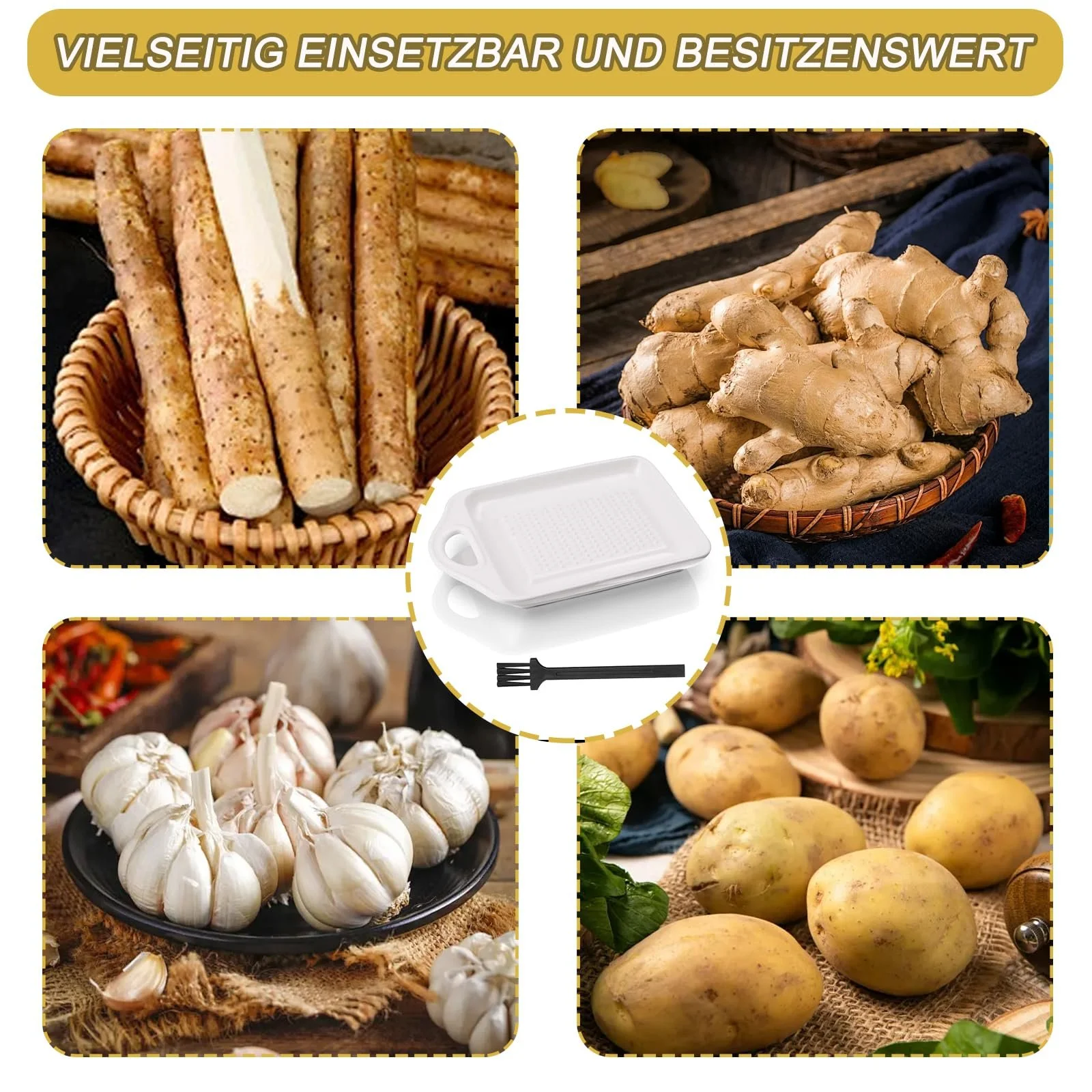 Терка керамічна, кругла порцелянова, фото №7