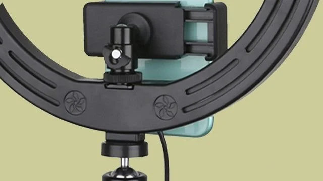 Кільцева лампа зіштативом AIXPI L218 / 10" / 2700-6500K / 120 LED / USB / Штатив 1.5м, фото №5