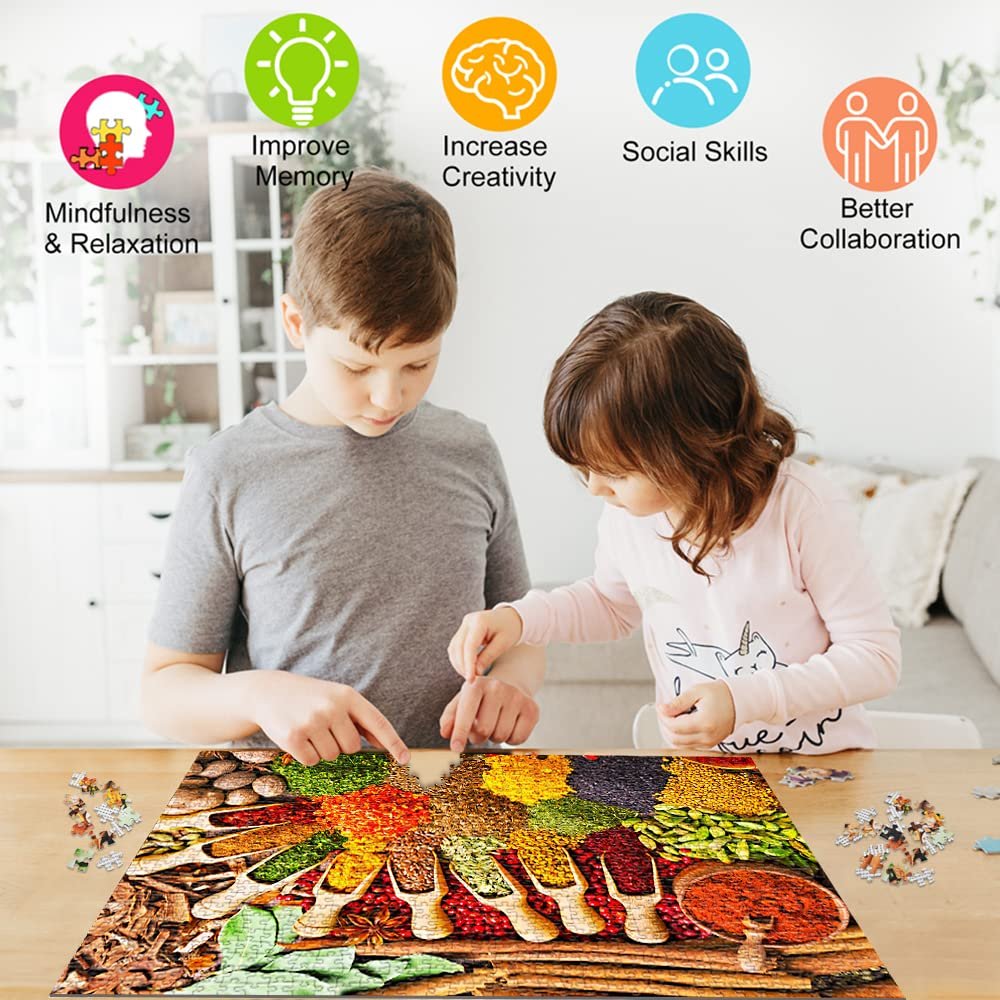 Пазл HUADADA Colourful Spices 1000 елементів, фото №4