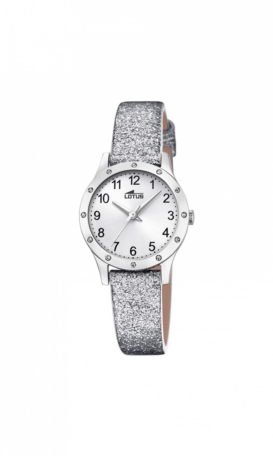 Дитячий годинник Lotus Шкіра Срібло Swarovski 25 мм, фото №1