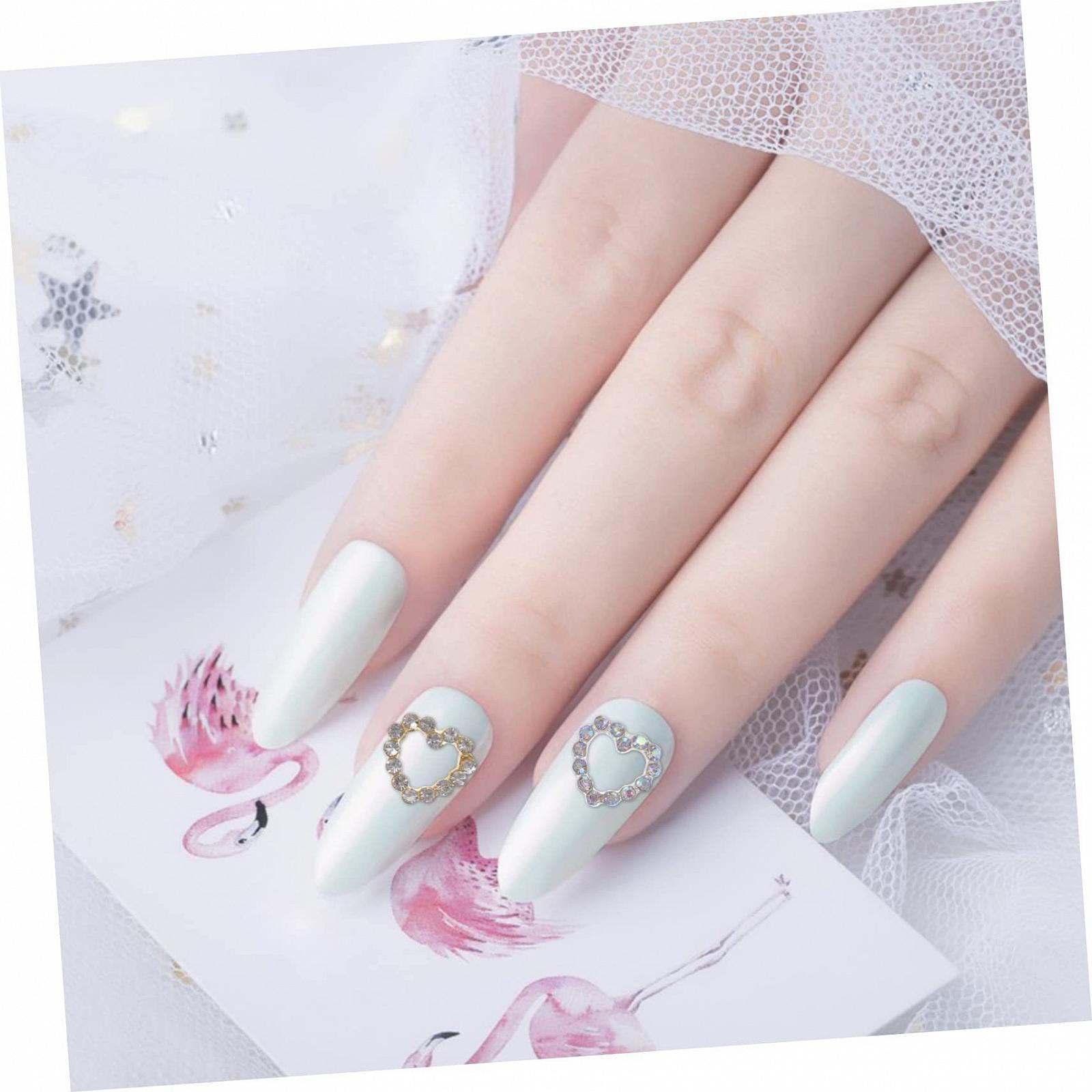 Аксессуары для ногтей Mikinona, 30 шт, стразы, подвески, праздничные украшения ко Дню Святого Валентина, ювелирные изделия для ногтей, подвеска-сердце, фото №9