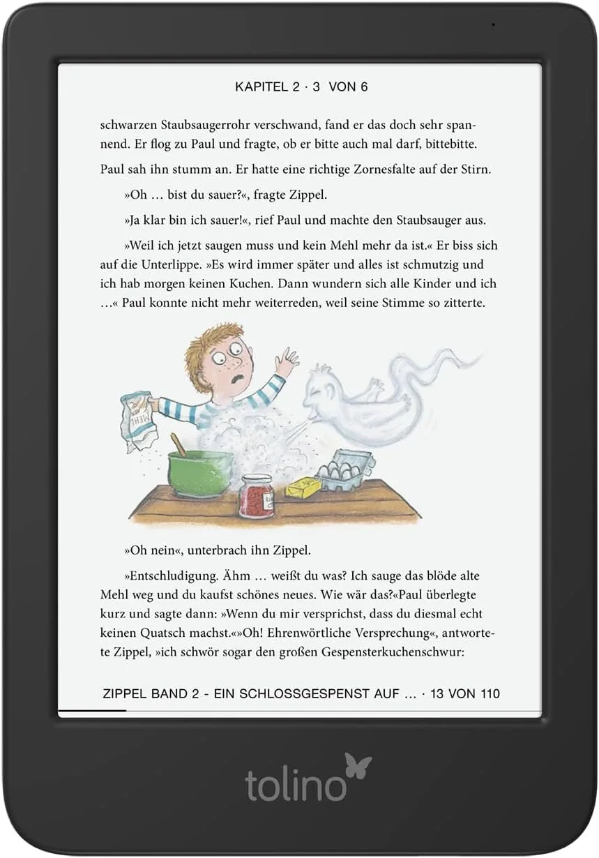 Електронна книга 6" Tolino shine color / 16ГБ / Windows 11 / Wi-Fi / SD слот / Кольоровий сенсорний E-Ink екран (1072x1448) / Налаштовувана яскравість / Динаміки / Чорний, фото №3 Електронна книга 6" Tolino shine color / 16ГБ / Windows 11 / Wi-Fi / SD слот / Кольоровий сенсорний E-Ink екран (1072x1448) / Налаштовувана яскравість / Динаміки / Чорний, фото №3