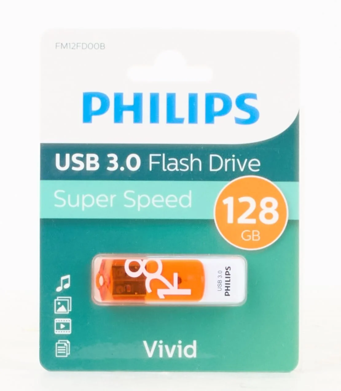 USB-флеш-накопичувач Philips Vivid 128 GB USB 3.0 White, фото №5 USB-флеш-накопичувач Philips Vivid 128 GB USB 3.0 White, фото №5