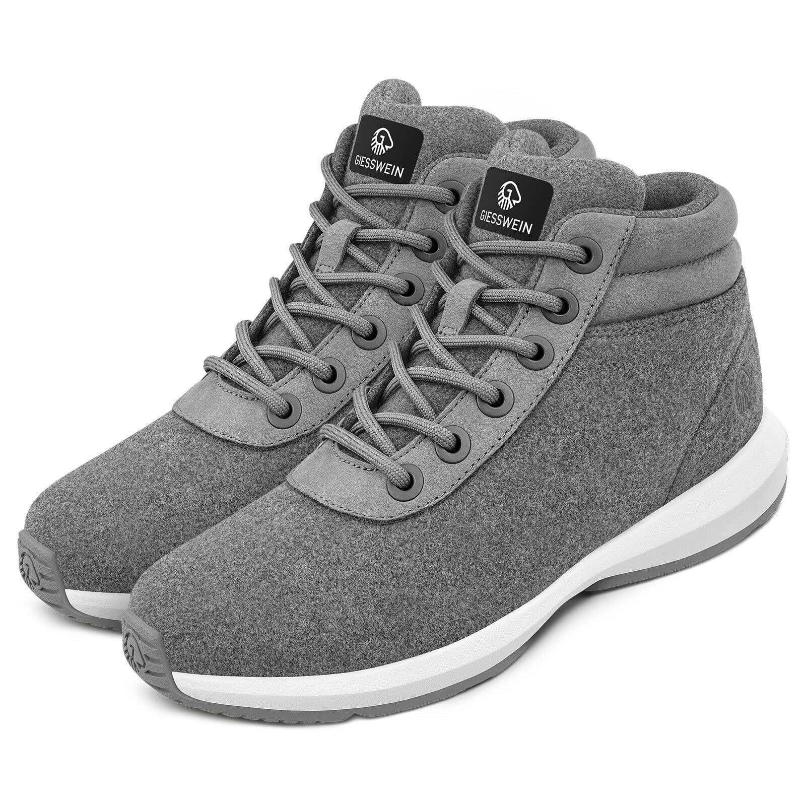 Кросівки GIESSWEIN Wool High Top Чоловічі - Зимові Кросівки з мериносової вовни для чоловіків, утеплені зимові Кросівки для снігу, зимові Кросівки для активного відпочинку з мериносової вовни, фото №5