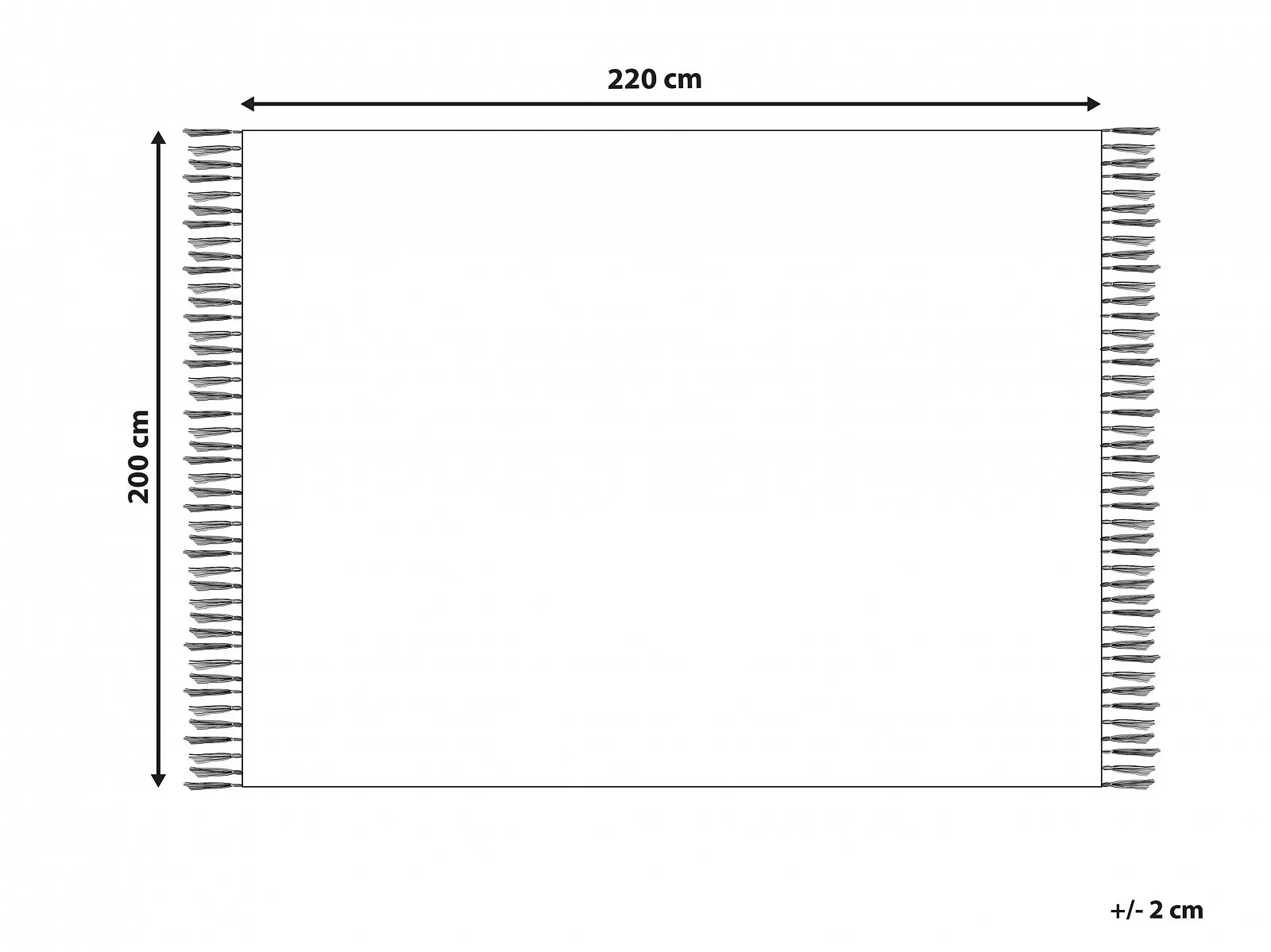 Покрывало Хлопок Серый Серо-коричневый 200 x 220 см Текстурированное с бахромой Современный Bere, фото №1