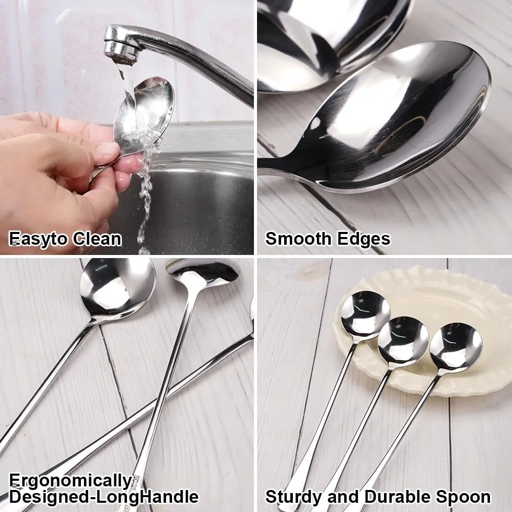 Набір з 12 довгих ложок, фото №4