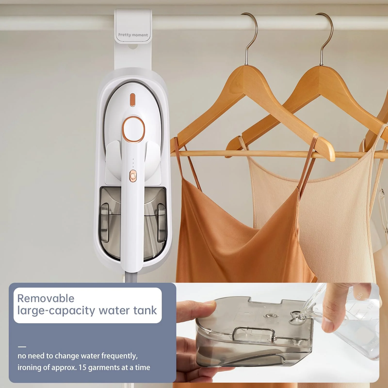 Вертикальный отпариватель 1500 Вт 400 мл Белый, фото №4