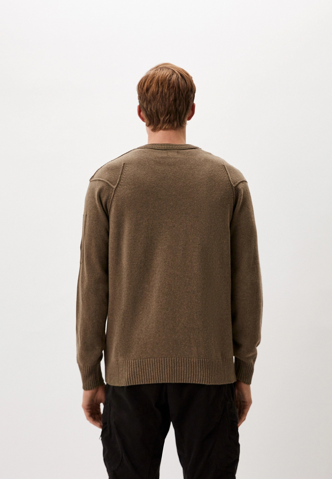 Джемпер CP Company Lambswool Grs Crew Neck Knit серый XL, фото №2