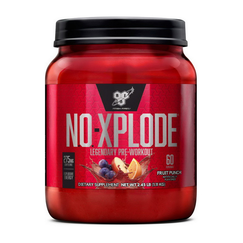 N O -XPLODE Pre-Workout Igniter New Formula 60 serv (1,11 kg blue raz, фото №1