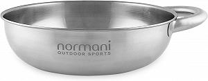 Миска Normani Outdoor Sports 18/8 з нержавіючої сталі з ручкою, 18 x 5 см, 1 літр synthetic.ua - Фото 1