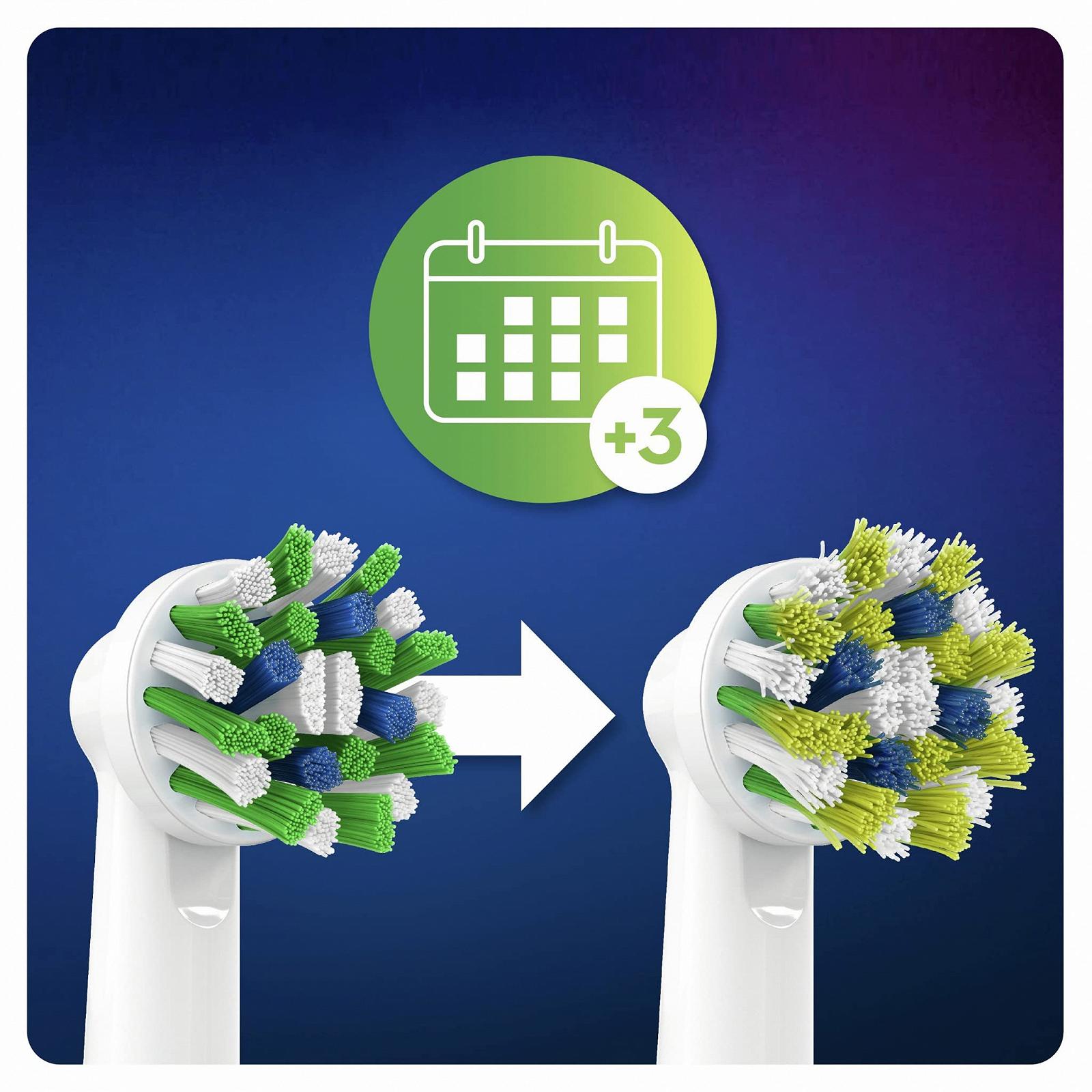Насадки для зубной щетки Oral-B CrossAction с щетинками CleanMaximiser для комплексной гигиены полости рта, фото №6