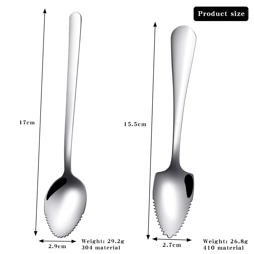 Ложка для грейпфрута з нержавіючої сталі, фото №6