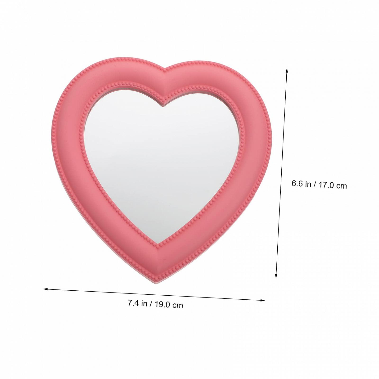 Дзеркало Angoily 6 STK у формі серця для макіяжу дівчат стільникове скло косметичне, фото №5 Дзеркало Angoily 6 STK у формі серця для макіяжу дівчат стільникове скло косметичне, фото №5