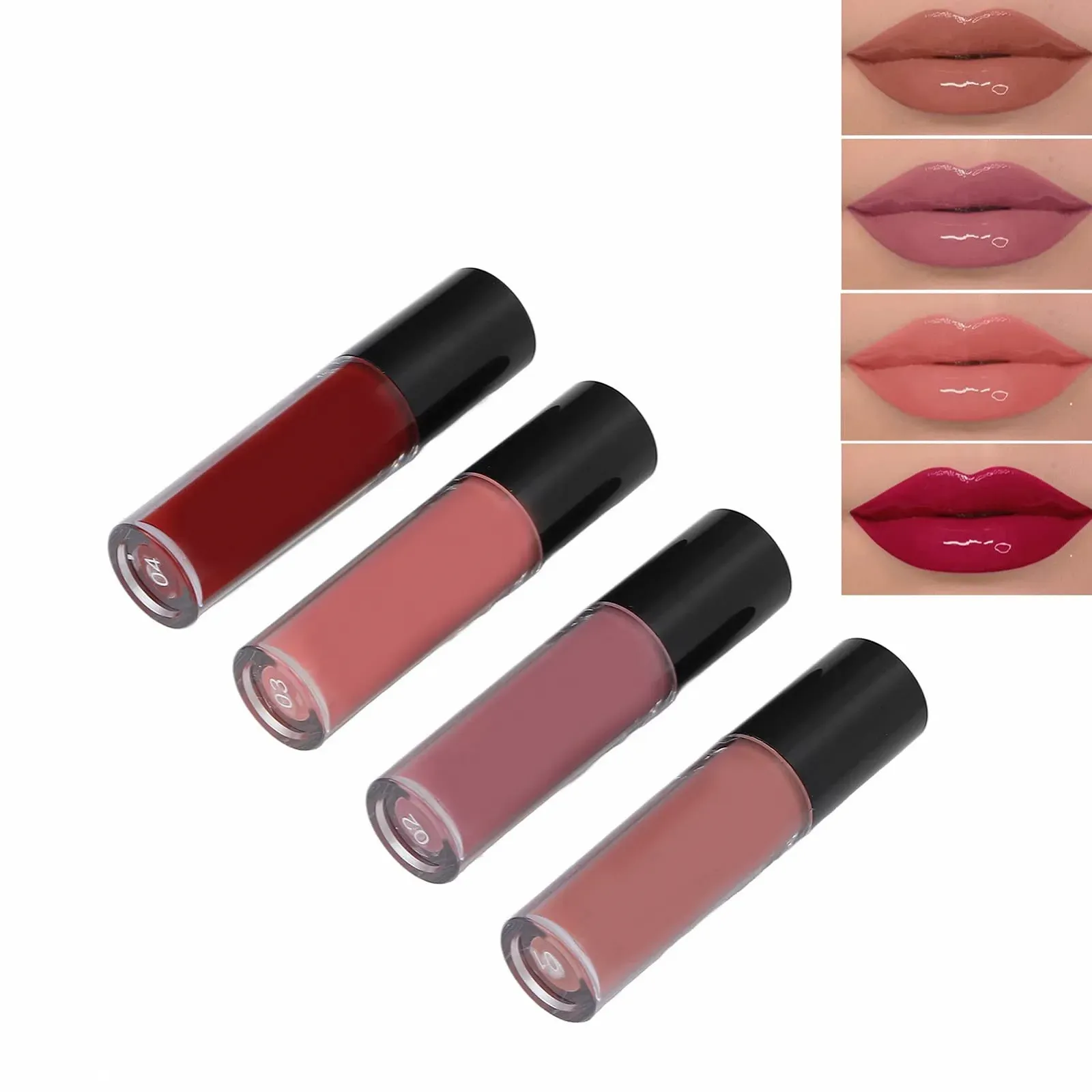 Матовый блеск для губ Matte Textur 01 4 шт в подарочной коробке, фото №5 Матовый блеск для губ Matte Textur 01 4 шт в подарочной коробке, фото №5