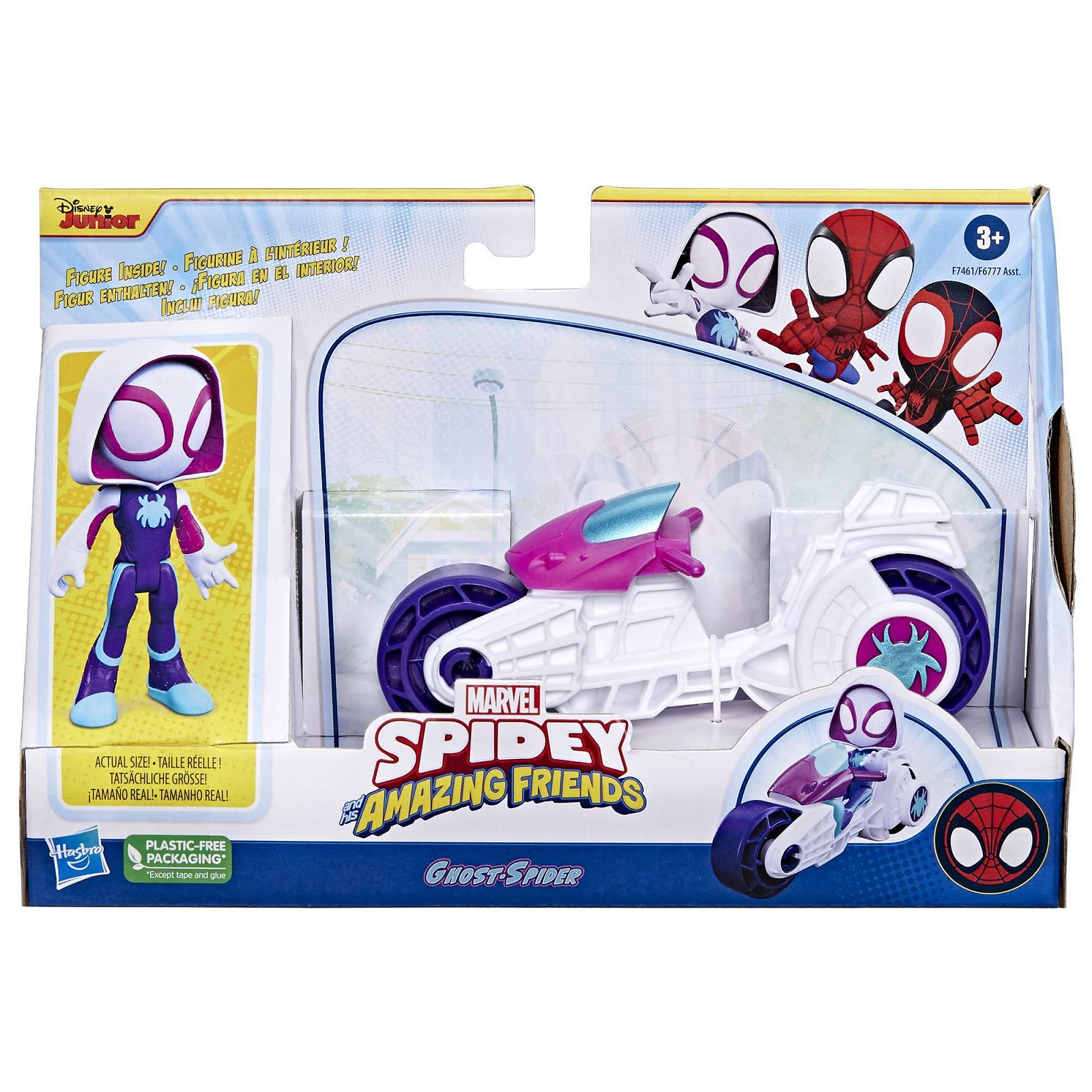 Мотоцикл Hasbro Spidey and his fantastic friends с фигуркой Ghost Spider F7461, фото №2