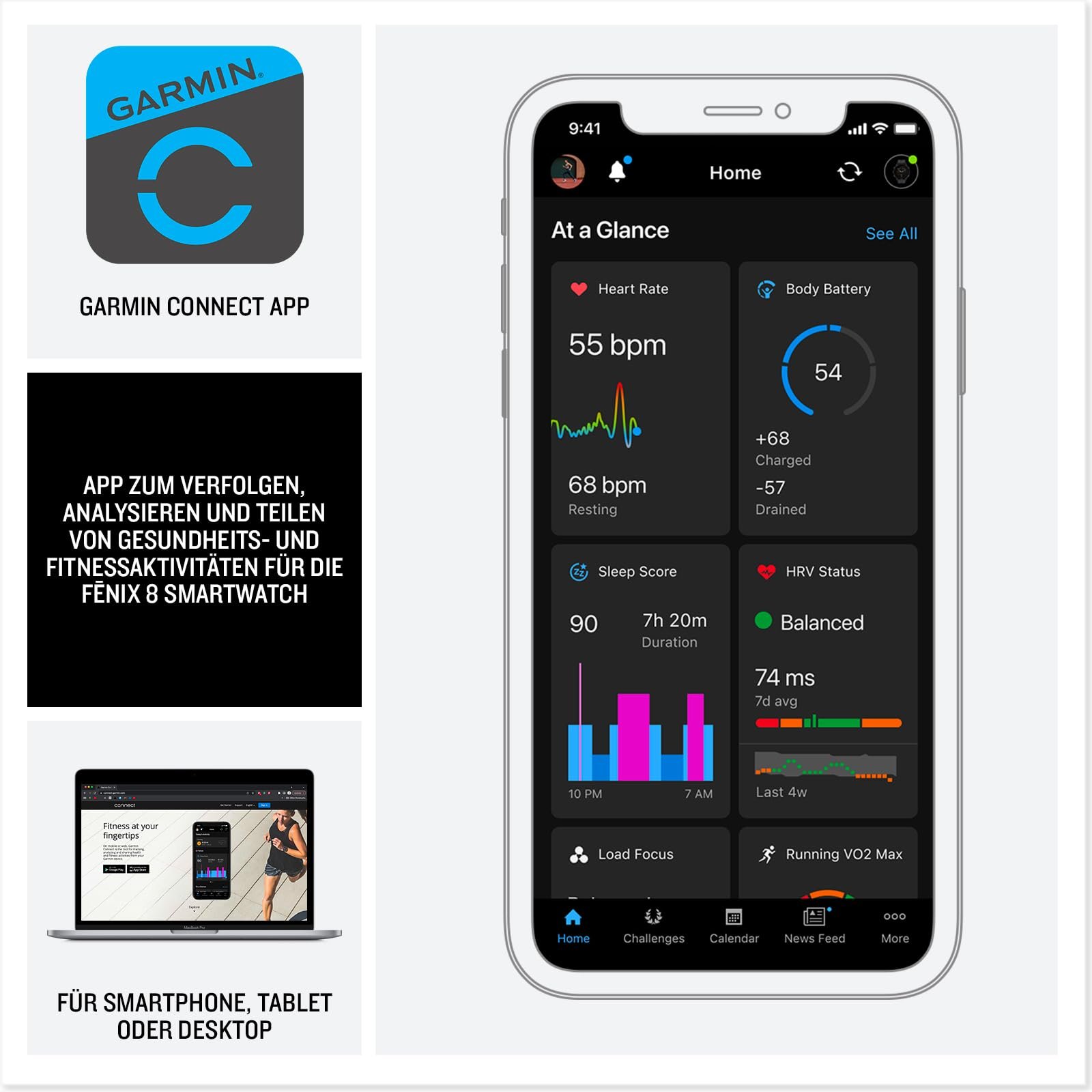 Смарт-годинник Garmin fēnix 8 GPS Multisport 51 мм AMOLED, сенсорний/кнопковий дисплей 1.4 дюйма, ліхтарик, карти Topo, понад 80 попередньо встановлених спортивних додатків, телефонія, Music Pay, фото №6