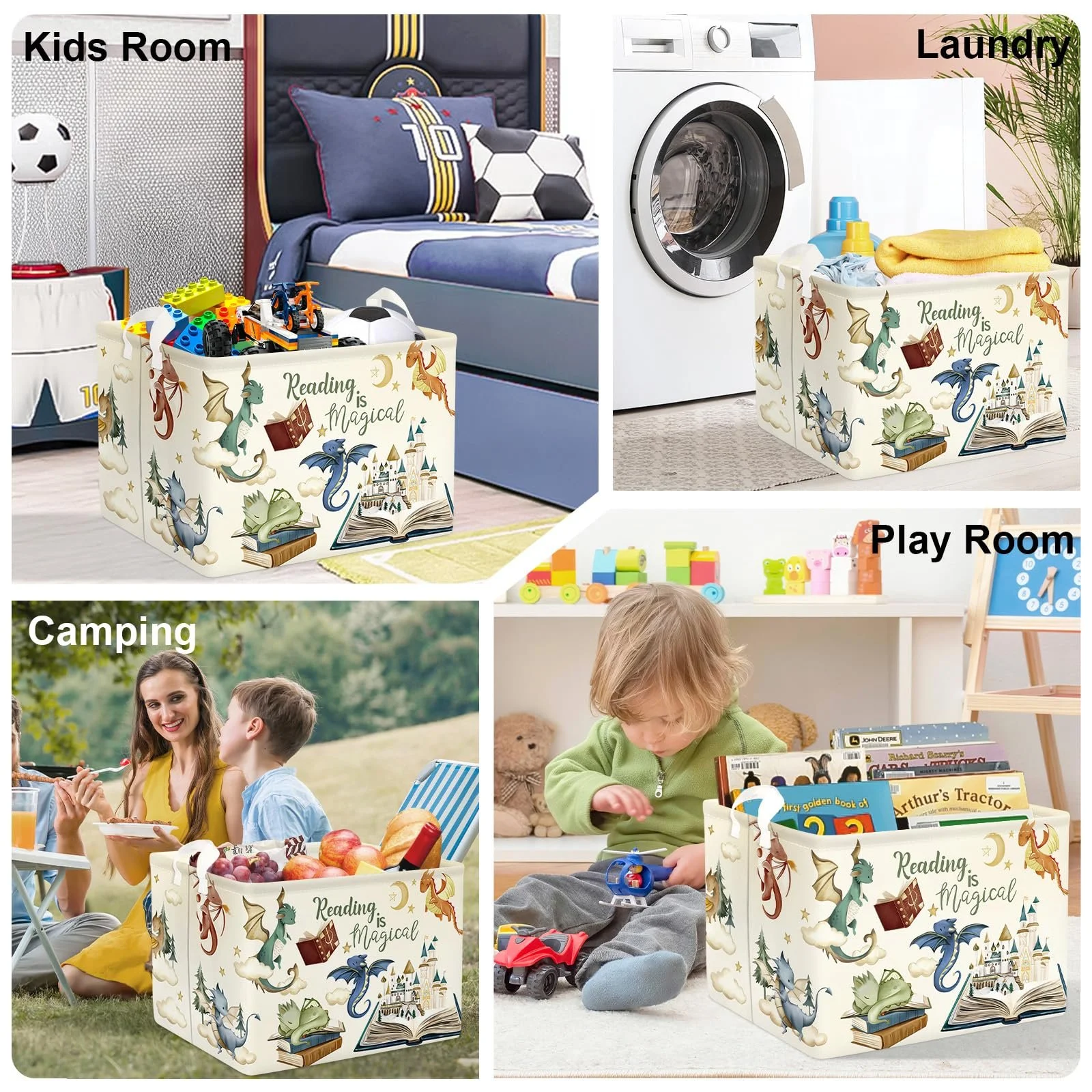 Корзина для игрушек детская HUUMONSS Dinosaur, 36 л, фото №7 Корзина для игрушек детская HUUMONSS Dinosaur, 36 л, фото №7